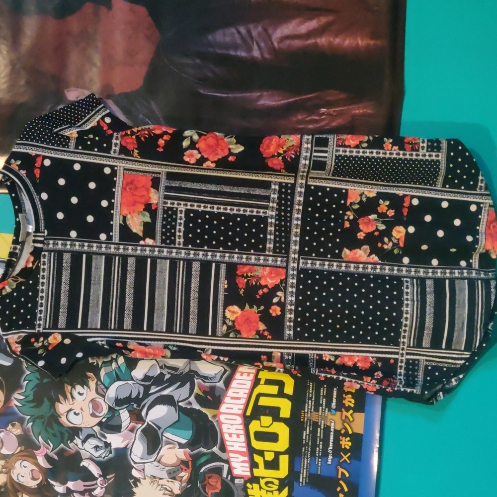 Short Sleeve Flower Dress